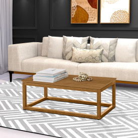 Mesa de Centro Supreme Tebarrot Nature Pé Madeira FORA DE LINHA