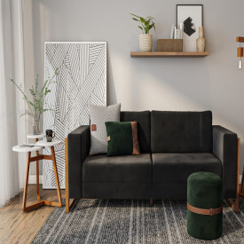 Mesa Lateral Classic 3 Tampos Tebarrot Branco Nature Sala