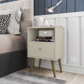 Modulo Mesa Cabeceira 450 2014 Bechara Off White 2075264 Quarto