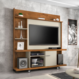 Home Taurus Nature Off White 2076085 Bechara Móveis Rodízios Sala 