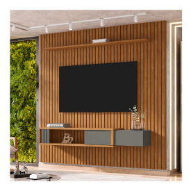 Painel Ripado 1.8 Nassau Nature Titanium Bechara