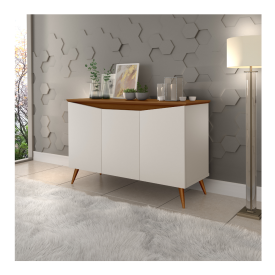 Buffet Encanto 3 Portas Off White Freijo 601 Maria Moveis