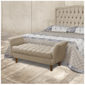 Divan Barcelona Atraente 1.30 Bege GR1 1/24 Quarto