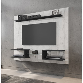Painel Atlas Carrara Preto Fosco TV 55 2075745 Bechara 