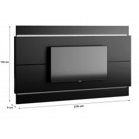 Painel Classic Imcal 2.2 Preto Fosco Com LED - 73747/13