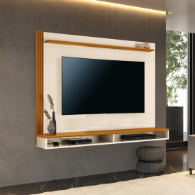 Painel Davos com 2 Nichos Off White Cedro 774200 EDN 