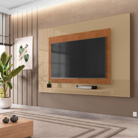 Painel Eros III 2.2 Champagne/Cedro Casa D Móveis Sala 