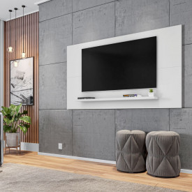  Painel Para Tv até 60 Suspenso Esmeralda 1.58 Branco Casa D Móveis - FORA DE LINHA