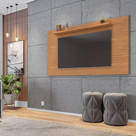 Painel Para Tv até 60 Suspenso Esmeralda 1.58 Noce Casa D Móveis
