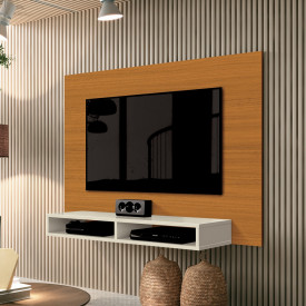 Painel Fox New para TV até 43" Cedro Off White 778167 EDN