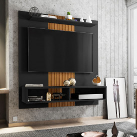 Painel Gama Preto Fosco Ripado TV 47 2075822 Bechara FORA DE LINHA