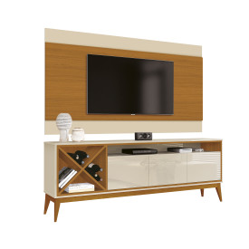 Painel Merlot 1.80 Cedro Off White 768139 Tv 65 EDN 