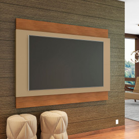 Painel Para Tv Expand 1.8 Champagne Cedro Casa D Móveis Sala 