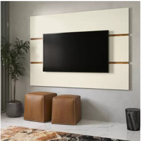 Painel Palazzio Off Freijó 32555 Para TV 65 Pol Sala Ej Móveis