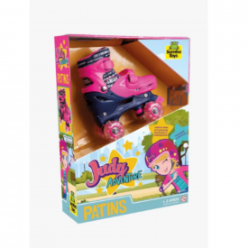 Patins Judy Menina Ajustável 4 Rodas tam 33 ao 37  Samba Toys cód. 5122