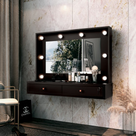 Penteadeira Camarim Amélie Preto 14504 Suspensa EDN 