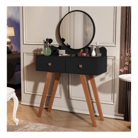 Penteadeira Madeira Condessa 893 Preto Maria Móveis 