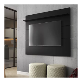 Painel Prism 1.4 TV até 46" Preto Acetinado Patrimar Móveis