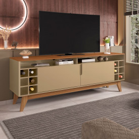 Rack Wine 1,60 m Champagne Cedro Casa D Móveis Sala