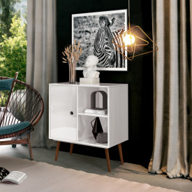 Mesa de Apoio Duna Branca 1347 Pés em Madeira EDN 