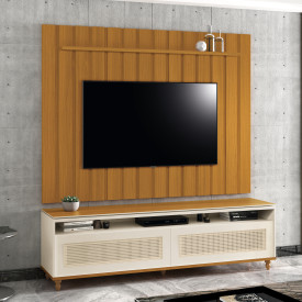 Rack Hanover 1.80 Off White Cedro Sala EDN MOVEIS FORA DE LINHA