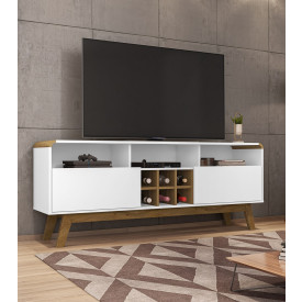 Rack Larimar com Adega Branco Cinamomo 2075685 Bechara 