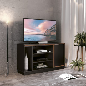 Rack Liverpool 1 Porta Preto Naturale 770171 EDN 