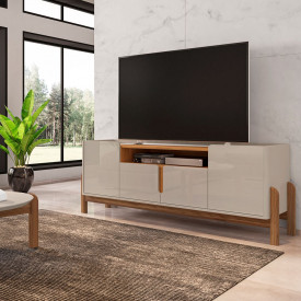 Rack Lizz 1,90 m Off White Cedro Casa D Móveis Sala