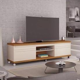 Rack Mirage Off Whitte Freijo 2 Portas Giga Moveis