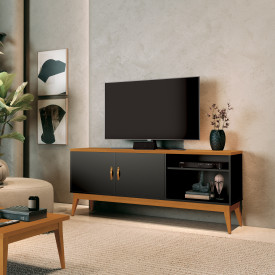 Rack Star Pés em Madeira Preto Cedro 778192 EDN 