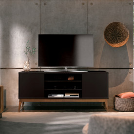 Rack Titan 3 Prateleiras Preto 752130 EDN Móveis