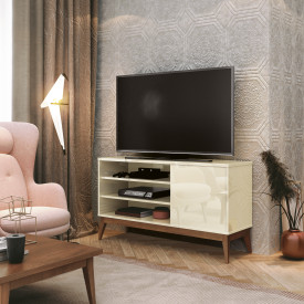 Rack Vinci 1 Porta Off White Prateleira 741155 EDN 