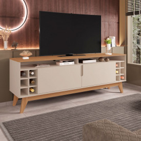 Rack Wine 1,60 m Off White Noce Casa D Móveis Sala