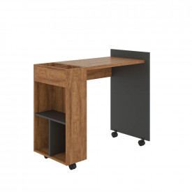 Mesa P/ Computador Alessa M2 Amêndoa Chumbo 903470 Lukaliam 