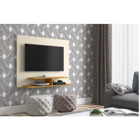 Painel Veneza Off White Nature Para TV 50"  Ej Móveis