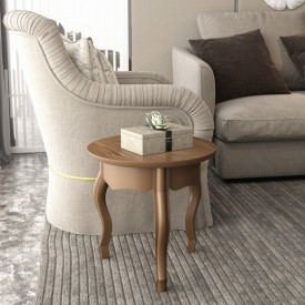 Mesa Lateral Duquesa Naturale 24633 Pés Curvos EDN 