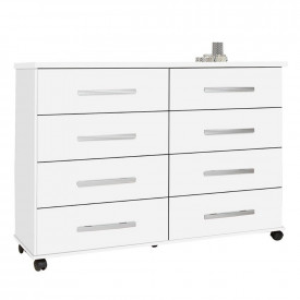 Cômoda Jade 8 Gavetas Branco Primus Móveis Quarto