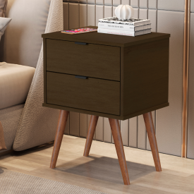  Mesa de Cabeceira 1818 Canela C/Puxadores Cava JB Bechara FORA DE LINHA