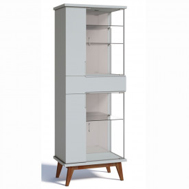 Cristaleira Nuance Com Adega Imcal 2319 Branco Sala Jantar FORA DE LINHA