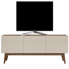 Rack Classic 3 Gavetas 1.8 Imcal 11275 Off White Freijó Sala