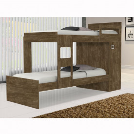 Beliche Solteiro Vitória Cambel Castanho Wood 701978