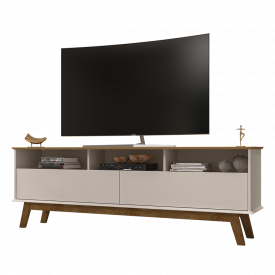 Rack Elegant 2 Portas Cinamomo Off White 2075679 Bechara 