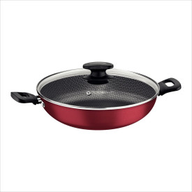 Panela Wok Em Alumínio 28CM 3,3L Loreto Vermelha Tramontina