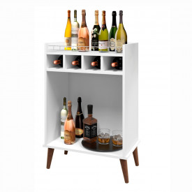 Aparador Bar Adega Itália Branco Romar Móveis Sala 