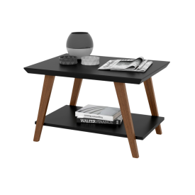 Mesa de Centro Davi Preto/Amadeirado OFERTAMO