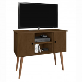 Rack Viena 0.90 Canela 2 Portas Romar Móveis Sala 