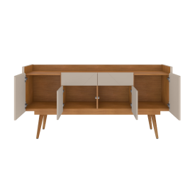 Buffet Veneza 2 Gavetas Off White Cedro Casa D Móveis Sala