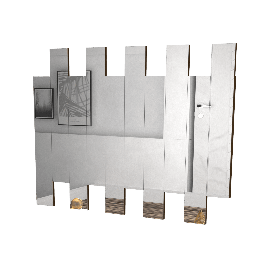 Espelheira JB Bechara 4055 Pérola Sala Estar Decoração