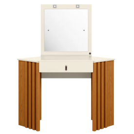 Penteadeira de Canto Camarim LED Glitter Cinamomo Off White Albatroz