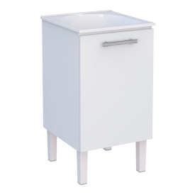 Gabinete em Aço Vênus Branco com tanque 50 Branco - Cozimax